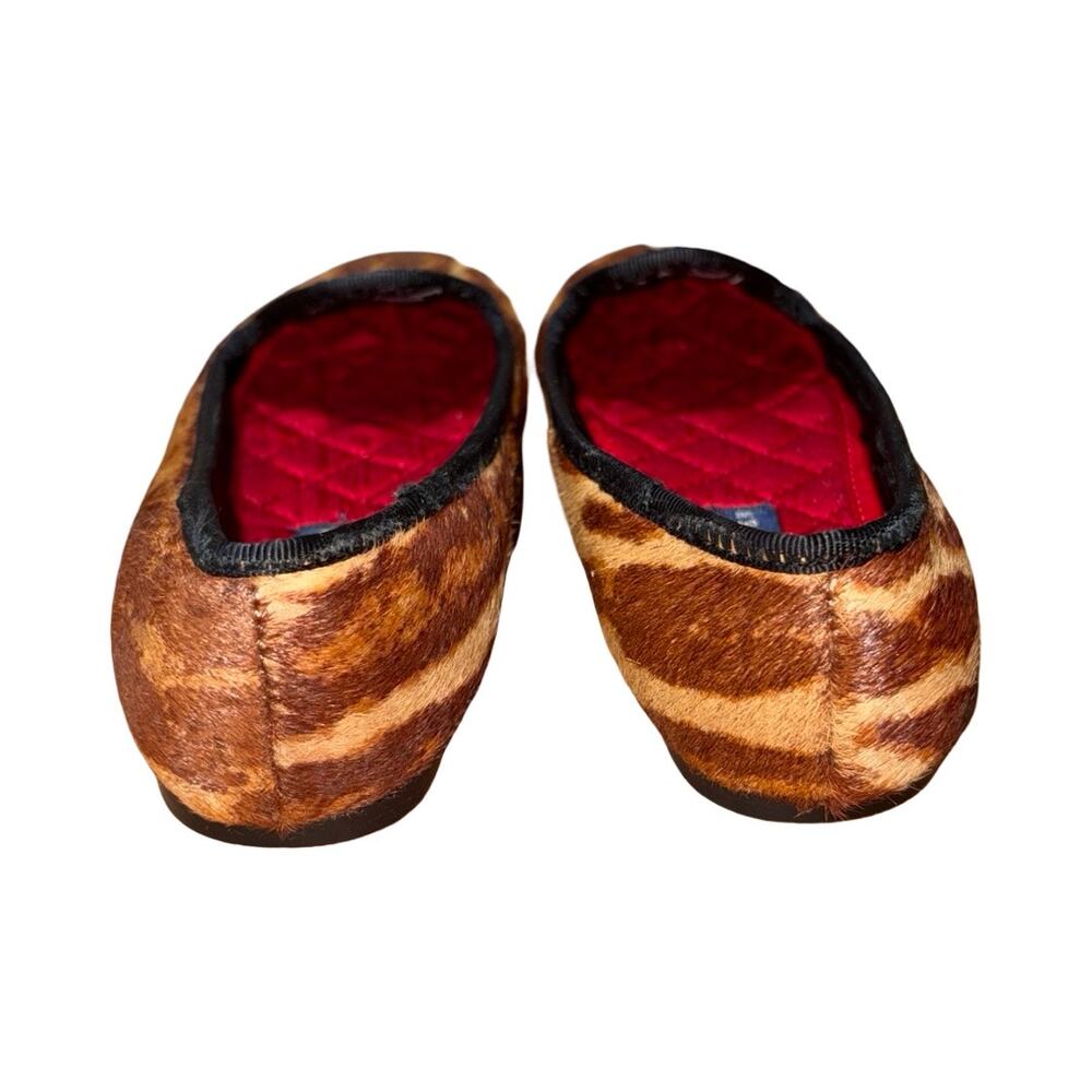 Ralph Lauren Kids Brown Animal Print Leather Ballet Flats  Size: US 11 Girls - Picture 6 of 8